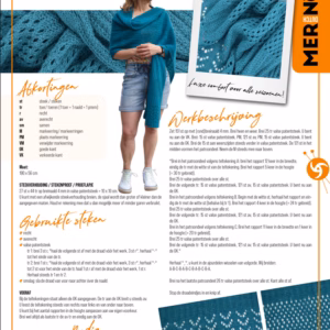 DutchMerino® Breipatroon Omslagdoek Chiara