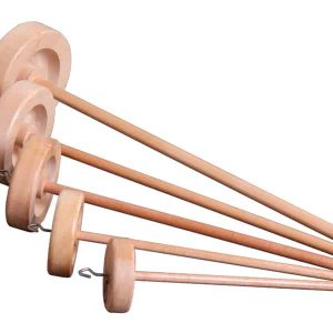 Top whorl spindle 50 gelakt