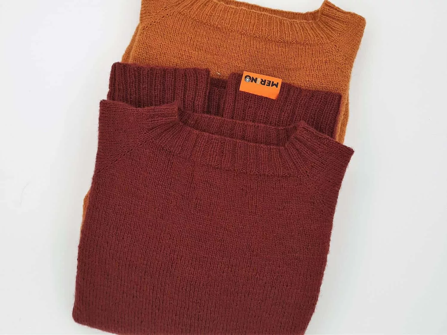 DutchMerino-TruiMaglione in kleuren Stone en oker