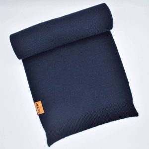 DutchMerino Beanie en Sjaal - Sjaal Donkerblauw