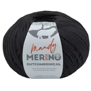 MD: DutchMerino 'Mandy' Lace weight 16/4 - Dark Chocolate (---)