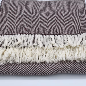 DutchMerino® 'The Sarko Shift' Wrap — Handgeweven - SarkoShift Aubergine