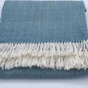 DutchMerino® 'The Sarko Shift' Wrap — Handgeweven - SarkoShift Petrol